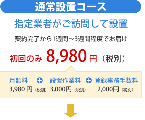 通常設置コース